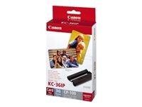 Canon KC-36IP - 54 x 86 mm cartouche imprimante/kit papier - pour Canon SELPHY CP1000, CP1200, CP1300, CP530, CP780, CP790, CP800, CP820, CP900, CP910 7739A001