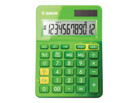 Canon LS-123K - Calculatrice de bureau - 12 chiffres - panneau solaire, pile - vert métallique 9490B002