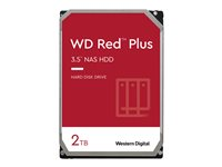 WD Red Plus WD20EFZX - Disque dur - 2 To - interne - 3.5" - SATA 6Gb/s - 5400 tours/min - mémoire tampon : 128 Mo WD20EFZX