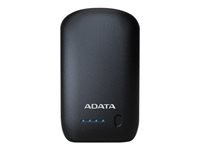 ADATA P10050 - Banque d'alimentation - 10050 mAh - 2.4 A - 2 connecteurs de sortie (USB) - sur le câble : Micro-USB - bleu foncé AP10050-DUSB-5V-CDB