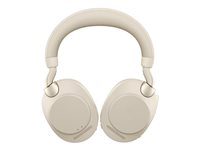 Jabra Evolve2 85 UC Stereo - Micro-casque - circum-aural - Bluetooth - sans fil, filaire - Suppresseur de bruit actif - jack 3,5mm - isolation acoustique - beige 28599-989-898