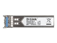 D-Link DIS S310LX - Module transmetteur SFP (mini-GBIC) - 1GbE - 1000Base-LX - mode unique LC - jusqu'à 10 km DIS-S310LX