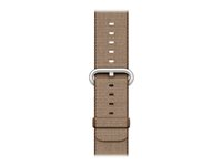 Apple 38mm Woven Nylon Band - Bracelet de montre - 125 - 195 mm - caramel, café torréfié - pour Watch (38 mm) MNK42ZM/A