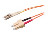 Uniformatic - Câble réseau - SC multi-mode (M) pour LC multi-mode (M) - 2 m - fibre optique - 50 / 125 microns - OM2 - orange 21122