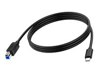 Vision - Câble USB - 24 pin USB-C (M) pour USB Type B (M) - 3 A - 2 m - noir TC 2MUSBCB/BL