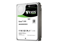 Seagate Exos X10 ST10000NM0236 - Disque dur - chiffré - 10 To - interne - 3.5" - SAS 12Gb/s - 7200 tours/min - mémoire tampon : 256 Mo - FIPS 140-2 Level 2 - Self-Encrypting Drive (SED) ST10000NM0236