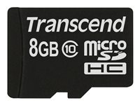 Transcend Premium - Carte mémoire flash - 8 Go - Class 10 - 133x - micro SDHC TS8GUSDC10