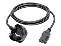 Tripp Lite 6ft Computer Power Cord UK Cable C13 to BS-1363 Plug 10A 6' - Câble d'alimentation - IEC 60320 C13 pour BS 1363 (P) - CA 250 V - 1.83 m - moulé - noir - Royaume-Uni P056-006-10A