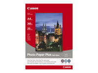 Canon Photo Paper Plus SG-201 - Semi-brillant - 254 x 305 mm - 260 g/m² - 20 feuille(s) papier photo - pour PIXMA IP4000, iP4300, iP5200, iP5300, iP6210D, iP6310D, iP6700D, iX4000, iX5000, Pro9000 1686B024