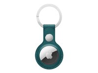 Apple - Étui pour airtag - acier inoxydable, cuir - vert forêt - pour AirTag MM073ZM/A