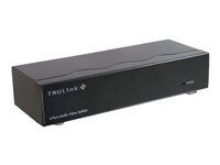 C2G TruLink 4-Port UXGA Monitor Splitter/Extender with 3.5mm Audio - Commutateur moniteur / audio - de bureau 89031