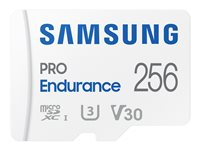 Samsung PRO Endurance MB-MJ256KA - Carte mémoire flash (adaptateur microSDXC vers SD inclus(e)) - 256 Go - Video Class V30 / UHS-I U3 / Class10 - microSDXC UHS-I - blanc MB-MJ256KA/EU