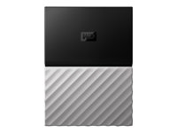 WD My Passport Ultra WDBFKT0030BGY - Disque dur - chiffré - 3 To - externe (portable) - USB 3.0 - AES 256 bits - noir-gris WDBFKT0030BGY-WESN