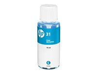 HP 31 - 70 ml - cyan - original - recharge d'encre - pour Smart Tank 51XX, 67X, 70XX, 73XX, 750, 76XX; Smart Tank Plus 55X, 570, 655 1VU26AE