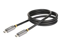 StarTech.com 3ft (1m) USB4 Cable, USB-IF Certified USB-C Cable, 40 Gbps, USB Type-C Data Transfer Cable, 100W Power Delivery, 8K 60Hz, Compatible w/Thunderbolt 4/3/USB 3.2 - USB C to C cable (CC1M-40G-USB-CABLE) - Câble USB - 24 pin USB-C (M) pour 24 pin USB-C (M) - USB 2.0 / USB 3.1 / USB 3.2 / USB4 / Thunderbolt 3 / Thunderbolt 4 - 1 m - support 4K, support 8K, Alimentation USB (100 W), débit de transfert de données jusqu'à 40 Gbps - noir CC1M-40G-USB-CABLE