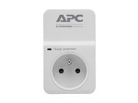 APC SurgeArrest Essentiel - Protection contre les surtensions - CA 230 V - connecteurs de sortie : 1 - France - blanc PM1W-FR