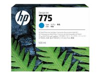 HP 775 - 500 ml - cyan - original - DesignJet - cartouche d'encre - pour DesignJet Z6 Pro 1XB17A