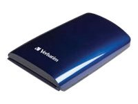Verbatim Executive Portable Hard Drive - Disque dur - 500 Go - externe (portable) - 2.5" - USB 2.0 - 5400 tours/min - mémoire tampon : 8 Mo - bleu nuit 47588