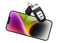OtterBox Amplify Glass - Protection d'écran pour téléphone portable - antimicrobien - verre - avec filtre de confidentialité - à double sens - clair - pour Apple iPhone 14 Plus 77-88988