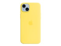 Apple - Coque de protection pour téléphone portable - compatibilité avec MagSafe - silicone - jaune canari - pour iPhone 14 Plus MQUC3ZM/A
