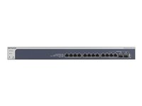 NETGEAR Smart XS712T - V2 - commutateur - C2+ - intelligent - 12 x 10GBase-T + 2 x 10 Gigabit SFP+ partagés - Montable sur rack XS712T-200NES