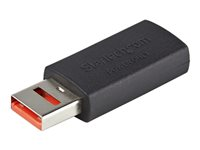 StarTech.com Adaptateur Chargeur USB Sécurisé - Data Blocker - Charge Only USB-A Mâle vers Femelle - Protection Chargeur No-Data pour SmartPhone/Tablette - Adaptateur Blocage Transfert Données USB (USBSCHAAMF) - Adaptateur de charge USB - USB (alimentation uniquement) (F) pour USB (alimentation uniquement) (M) - 5 V - 2.4 A - passif - noir USBSCHAAMF