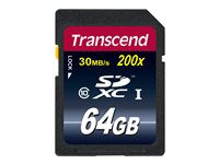 Transcend Premium - Carte mémoire flash - 64 Go - Class 10 - SDXC TS64GSDXC10