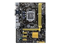 ASUS H81M-PLUS - Carte-mère - micro ATX - Socket LGA1150 - H81 - USB 3.0 - Gigabit LAN - carte graphique embarquée (unité centrale requise) - audio HD (8 canaux) H81M-PLUS