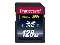 Transcend Premium - Carte mémoire flash - 128 Go - Class 10 - SDXC TS128GSDXC10