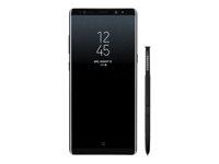 Samsung Galaxy Note8 - 4G smartphone - RAM 6 Go / Mémoire interne 64 Go - microSD slot - écran OEL - 6.3" - 2960 x 1440 pixels - 2x caméras arrière 12 MP, 12 MP - front camera 8 MP - noir minuit SM-N950FZKAXEF