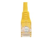 StarTech.com Câble patch moulé - Cat5e RJ45 de 15 m - Support pour PoE - Jaune (M45PATCH1YL) - Cordon de raccordement - RJ-45 (M) pour RJ-45 (M) - 0.3 m - UTP - CAT 5e - moulé - jaune M45PATCH1YL