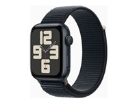 Apple Watch SE (GPS) - 2e génération - 44 mm - aluminium minuit - montre intelligente avec boucle sport - textile - minuit - taille du poignet : 145-220 mm - 32 Go - Wi-Fi, Bluetooth - 32.9 g MREA3QF/A