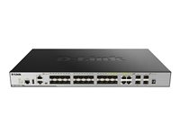 D-Link DGS 3630-28SC - Commutateur - C3 - Géré - 20 x Gigabit SFP + 4 x combiné 1000Base-T + 4 x 10 Gigabit SFP+ - Montable sur rack DGS-3630-28SC/SI