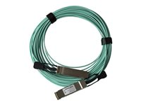 StarTech.com MSA Uncoded 15m 40G QSFP+ to QSFP+ AOC Cable - 40 GbE QSFP+ Active Optical Fiber - 40 Gbps QSFP Plus Cable 49.2' - Câble d'attache directe 40GBase - QSFP+ verrouillé pour QSFP+ verrouillé - 15 m - fibre optique - SFF-8436 - actif - noir QSFP40GAO15M