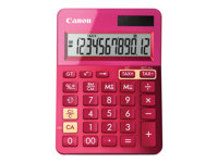 Canon LS-123K - Calculatrice de bureau - 12 chiffres - panneau solaire, pile - rose métallique 9490B003