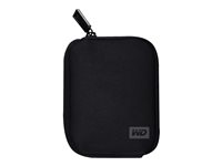 WD My Passport WDBABK0000NBK - Sacoche de transport pour unité de stockage - noir - pour My Passport Essential WDBAAA5000, WDBACY7500; My Passport for Mac WDBAAB2500 WDBABK0000NBK-WRSN