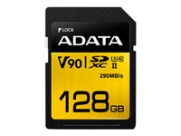 ADATA Premier ONE - Carte mémoire flash - 128 Go - UHS-II U3 / Class10 - SDXC UHS-II ASDX128GUII3CL10-C