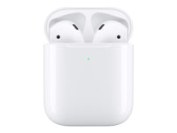 Apple AirPods with Wireless Charging Case - 2e génération - véritables écouteurs sans fil avec micro - embout auriculaire - Bluetooth - pour iPad/iPhone/iPod/TV/Watch MRXJ2ZM/A