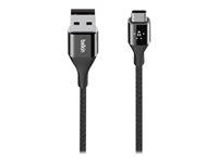 Belkin MIXIT DuraTek USB-C to USB-A Cable - Câble USB - USB-C (M) pour USB (M) - 3 A - 1.2 m - noir F2CU059BT04-BLK
