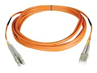 Tripp Lite 20M Duplex Multimode 50/125 Fiber Optic Patch Cable LC/LC 65' 65ft 20 Meter - Cordon de raccordement - LC multi-mode (M) pour LC multi-mode (M) - 20 m - fibre optique - duplex - 50 / 125 microns - orange N520-20M